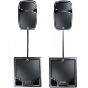 JBL EON 515 + JBL EON518S (aktyvios+stovai+SUB) 1900W nuoma