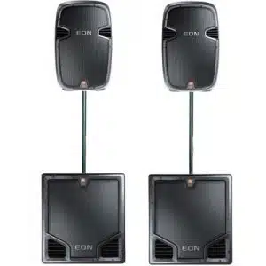 JBL EON 515 + JBL EON518S (aktyvios+stovai+SUB) 1900W nuoma