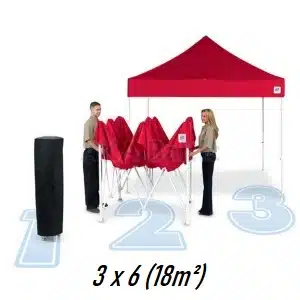 Palapinės nuoma 3 x 6 (18m²)