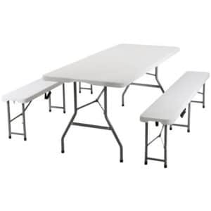 Plastikinių lauko baldų komplekto nuoma (180cm)